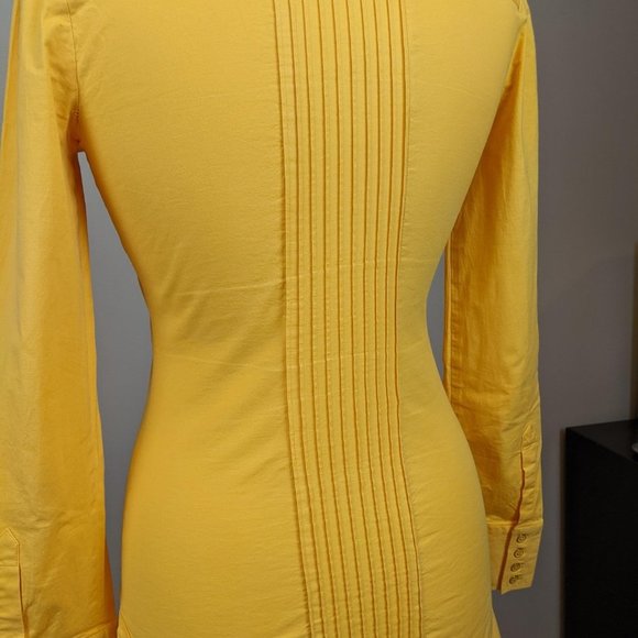 Bebe Yellow Women's Blouse Small Size - Picture 11 of 17